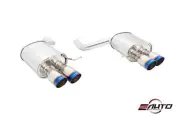 MEGAN 3.5" Quad Burnt Roll Tips Supremo Axle Back Exhaust for BMW F10 11-16 RWD (for: BMW)