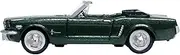 1965 Ford Mustang Convertible Ivy Green Metallic 1/87 (HO) Scale Diecast Model Car by Oxford Diecast