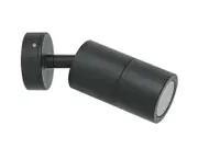 CROWN Outdoor Adjustable Pilar Wall Light - 240v - Aluminium - IP65 - Black