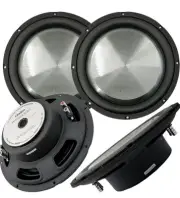 2x Clarion WF2520D 2000W Max 10" Dual 4Ohm Voice Coil Shallow-Mount Subwoofer