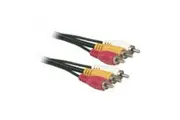 5m Avico Video Cord 3RCA Plugs To 3RCA Plugs