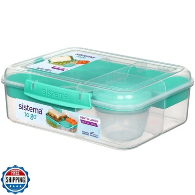Sistema Bento Box Adult Lunch Box with 2 Compartments