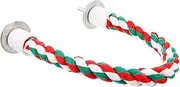 Totority Parrot Stand Wear Resistant Cotton Rope Perch for Bird Cages Climbing Stand Enhances Visual Appeal for Parrots and Pets