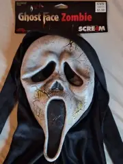 Zombie Ghost Face Mask 2013 Scream 4 Fun World Easter Unlimited Vintage