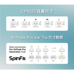 【SpinFit】CP1025 SuperFine Apple Airpods Pro 1/2 一代 二代 耳塞 新包裝