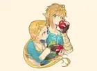 Anime the legend of zelda blonde pointy ears long hair Play Gaming Mat Desk