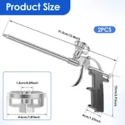 2Pcs Metal Lengthened Caulking Foam Spray Tools Adjustable Foaming Spray-·