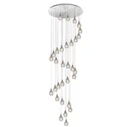 Bailey LED 31L Void Spiral Pendant Lights Clear | Marden Designer