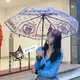 【月月優選】庫洛米雨傘折疊透明雨傘高顏值卡通二次元三折傘網紅透明傘 卡通雨傘 帕恰狗晴雨傘 兒童雨傘