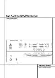 Harman Kardon AVR5550 Receiver Owners Manual