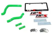 HPS Silicone Radiator Coolant Hose Kit for 05-07 Kawasaki KX250 (Green)