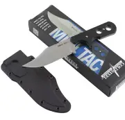 Cold Steel Mini Tac Bowie Fixed Blade Knife Neck Sheath Black Handle