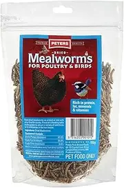 Peters Pure Animal Foods Peters Dried Mealworms for Poultry & Birds 100g