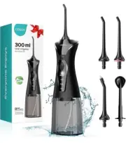 COSLUS 300ml Oral Irrigator Water Dental Flosser Portable Cordless Rechargeable