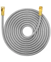 25ft Stainless Steel No Kink Metal Garden Hose