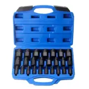 Screw Extractor Set with Box 25Pcs Hex Multi-Spline Bolt Set Chrome2048