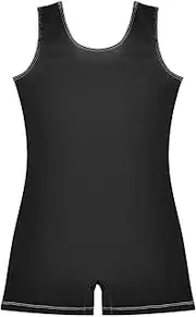 [FRODOTGV] Black Girl Gymnastic Leotards Toddler 1 Piecing Dance Unitards for Gymnastics, Dance, Cheer, Yoga