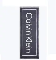 [Calvin Klein] Large Logo Wool Stole, Black, Women, OS, Black, One Size, black, One size