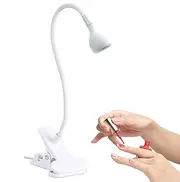 UV Nail Lamp,Gooseneck LED Nail Lamp Clip | UV Lamp, Small USB Manicure Dryer for Women Girls, Fast and Even Curing