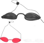 3Pcs Beauty Protective Goggles Portable Eye Shade for Skin Care UV Protection and Sun Bathing Safety Eyewear for Home Beach and Salon Use