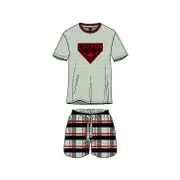 Mens Official AFL Essendon Bombers Size S-5XL Short Check Pyjamas PJS Set