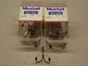 Mustad W3551 Weedless Treble Hooks, (Two 5 Packs) 10 Hooks, Size 1