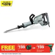 HiKOKI 1400W 30mm Hex Demolition Hammer H65SB3(H1Z)