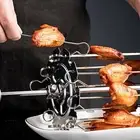 BBQ Roaster Rotisserie Skewers Needle Cage Barbecue Meat
