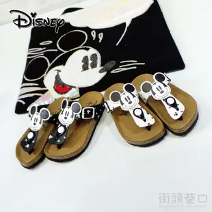 【街頭巷口 Street】 Disney 可愛大頭米奇 休閒鞋 勃肯鞋 夾腳拖鞋 童鞋 KRM464779BK 黑色