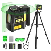 Laser Level with Tripod, 200Ft Rechargeable Self Leveling Cross Line Laser Le...