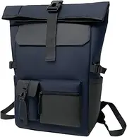 [Mapille] Rolltop Backpack Waterproof Backpack Rolltop Large Roll Top Backpack Men Women Rolling Backpack Men with Laptop Compartment 17.3 Inch Travel Backpack for Business Work University Travel