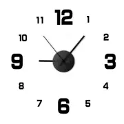 Modern Frameless Wall Clock for Home Office Decor