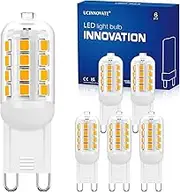 UCINNOVATE G9 LED Light Bulbs Dimmable, New 4W Replace 35W Halogen Bulbs,Warm White 3000K, G9 Globe Bulb Ideal for Ceiling Light, Dining Room Living Room Kitchen Chandelier Bulbs, 230V