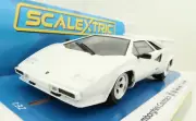 Scalextric C4336 Lamborghini Countach White Slot Car 1:32 Scale
