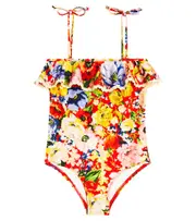 [Zimmermann Kids] Zimmermann Kids Alight ruffled floral swimsuit Y 8 multicoloured