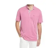 Tommy Bahama Men's, Paradiso Cove Short Sleeve Polo Shirt, Fuchsia Red, M