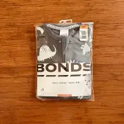 Bonds Baby Blue White Grey Dinosaur Zip Wondersuit Size 00 BNIP