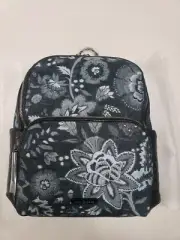 Vera Bradley Carryall Backpack Maplewood Navy NWT Black Blue