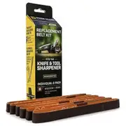 WORK SHARP P220 Grit Replacement Belt Pack Suits WSKTS-2 - 6 Piece WSSA0002704