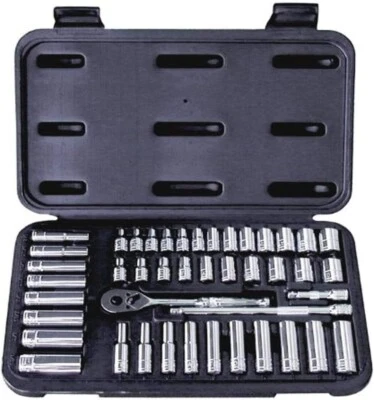 ATD Tools -1200- 44 Pc. 1/4" Drive 6 Point SAE and Metric Pro Socket Set