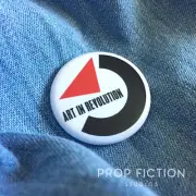 Back to the Future - BTTF Prop 'Art in Revolution' 1.25” Cosplay Button Badge