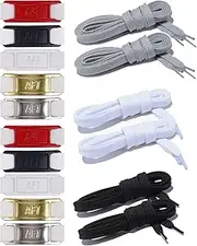 [COYWX] 16 Pcs Shoe Lace Charms Gradient Color AF1，white shoe laces，Shoelace Decoration Tag Charm for Sneakers Men Women