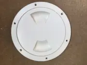 5" Marine Boat Access Port Hatch Cover Deck Plate Dream White