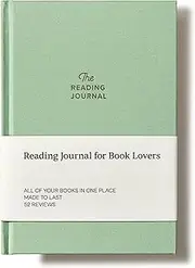KUNITSA CO. Reading Journal. Book Journal for Book Lovers & Readers. Review and Track Your Reading (Green) - 52 book reviews