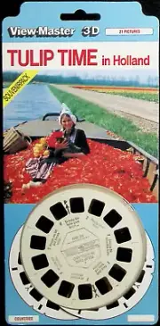 Tulip Time In Holland 3d View-Master 3 Reel Packet NEW SEALED