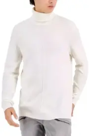 I.N.C. INTERNATIONAL CONCEPTS Men's Axel Turtleneck Antique White Size Large