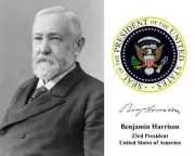 President Benjamin Harrison President Portrait 11 x 14 Photo Photograph