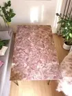 36"x48" Stunning Rose Quartz Stone Dining Table Crystal Healing Gemstone Decors