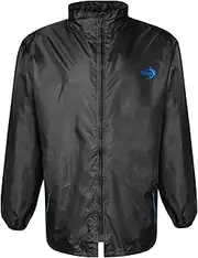 [DUKE] D555 Mens Zac Kingsize Packaway Weather Proof Rain Jacket (UK Size: 6XL) (Black)
