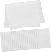 EPIGEIST 20Sheets Double Sided Iron Hemming Tapes for Fabric Non Woven Adhesive Interlining Cloth Hot Melt Patch for Temporary Use for Sewing and Embroidery